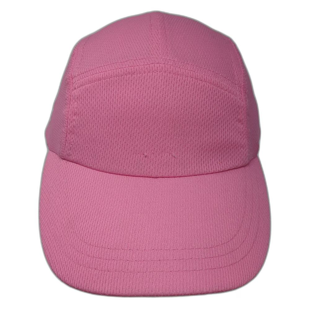 Headsweats 5 Panel Pink One Size Coolmax Performance Running Adjustable Hat
